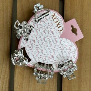 XOXO hair claw Clips 5 pieces new